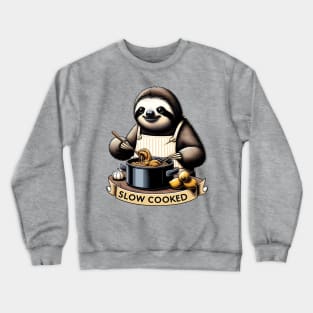 Slow cooked - sloth is a great chef Crewneck Sweatshirt